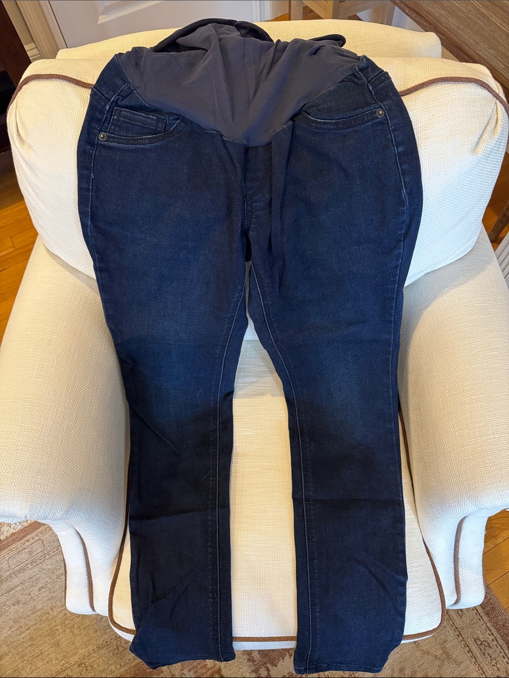Indigo Blue Navy Maternity Jeggings
